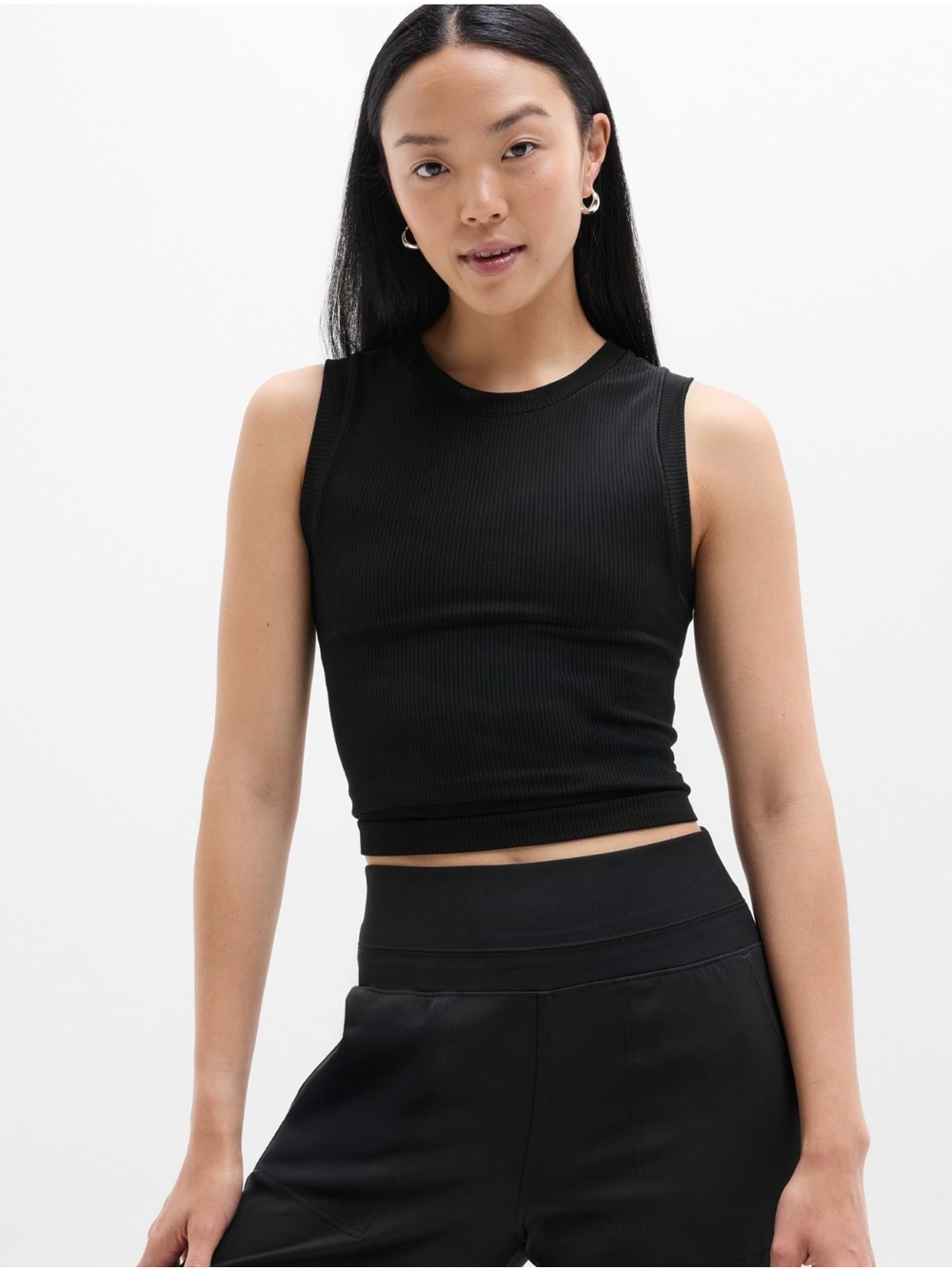 Athleta Renew Seamless Muscle Tank Black M NWT